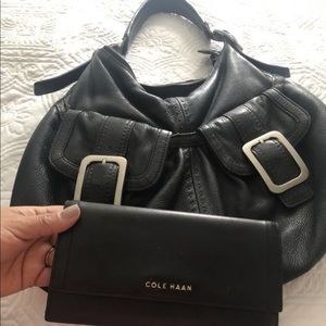 Cole haan shoulder bag with wallet